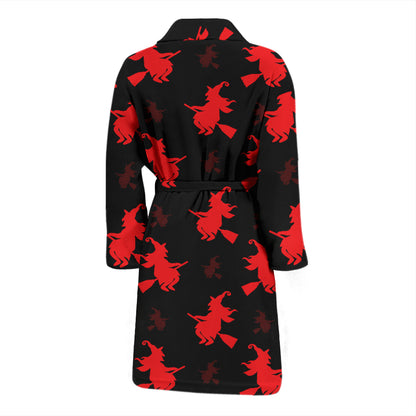 Witch Print Design LKS308 Men Bathrobe