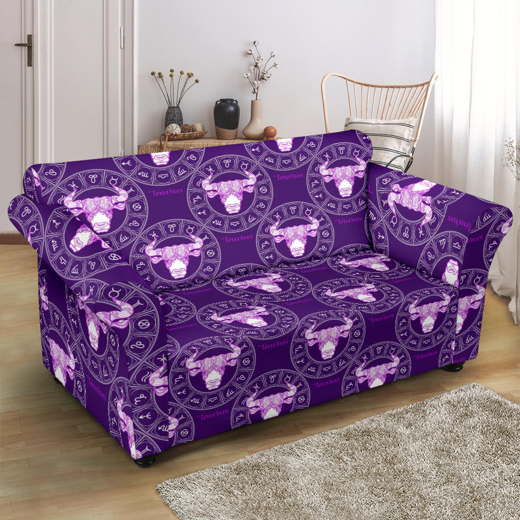 Taurus Print Design LKS303 Loveseat Couch Slipcover
