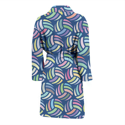 Volleyball Print Design LKS301 Men Bathrobe