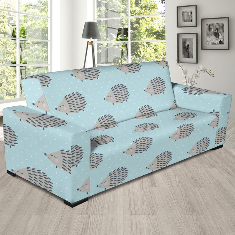 Hedgehog Pattern Print Design 02 Sofa Slipcover