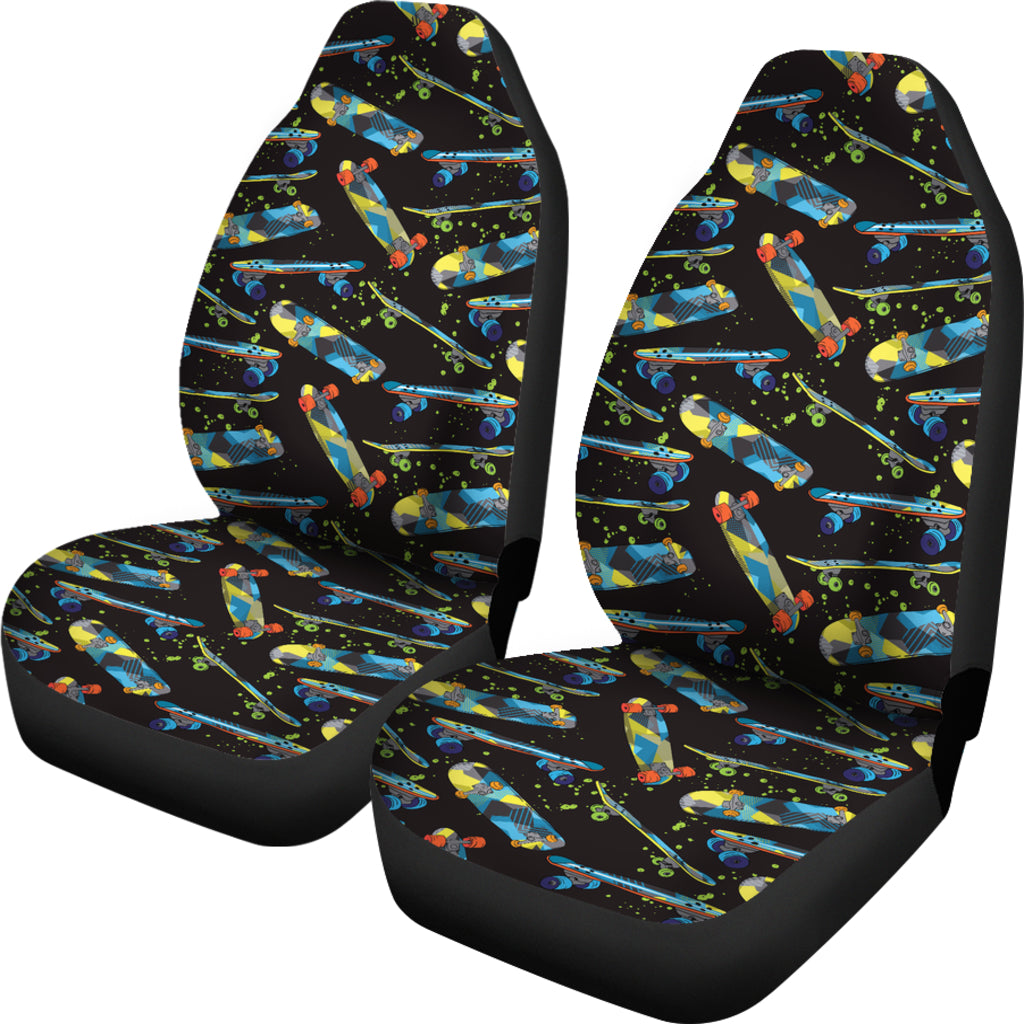 Skateboard Print Design LKS305 Car Seat Covers