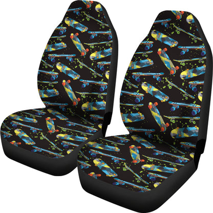 Skateboard Print Design LKS305 Car Seat Covers