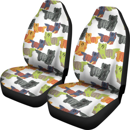Skye Terriers Print Design LKS301 Car Seat Covers