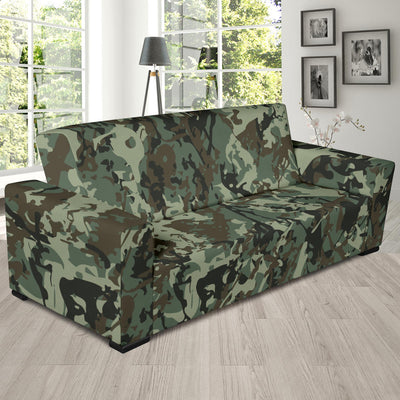 Camouflage Pattern Print Design 06 Sofa Slipcover