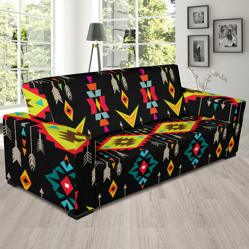 Native Pattern Print Design A05 Sofa Slipcover