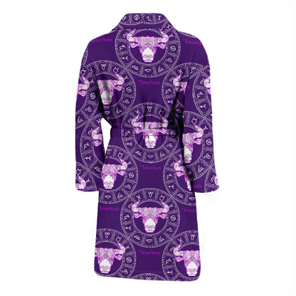 Taurus Print Design LKS303 Men Bathrobe