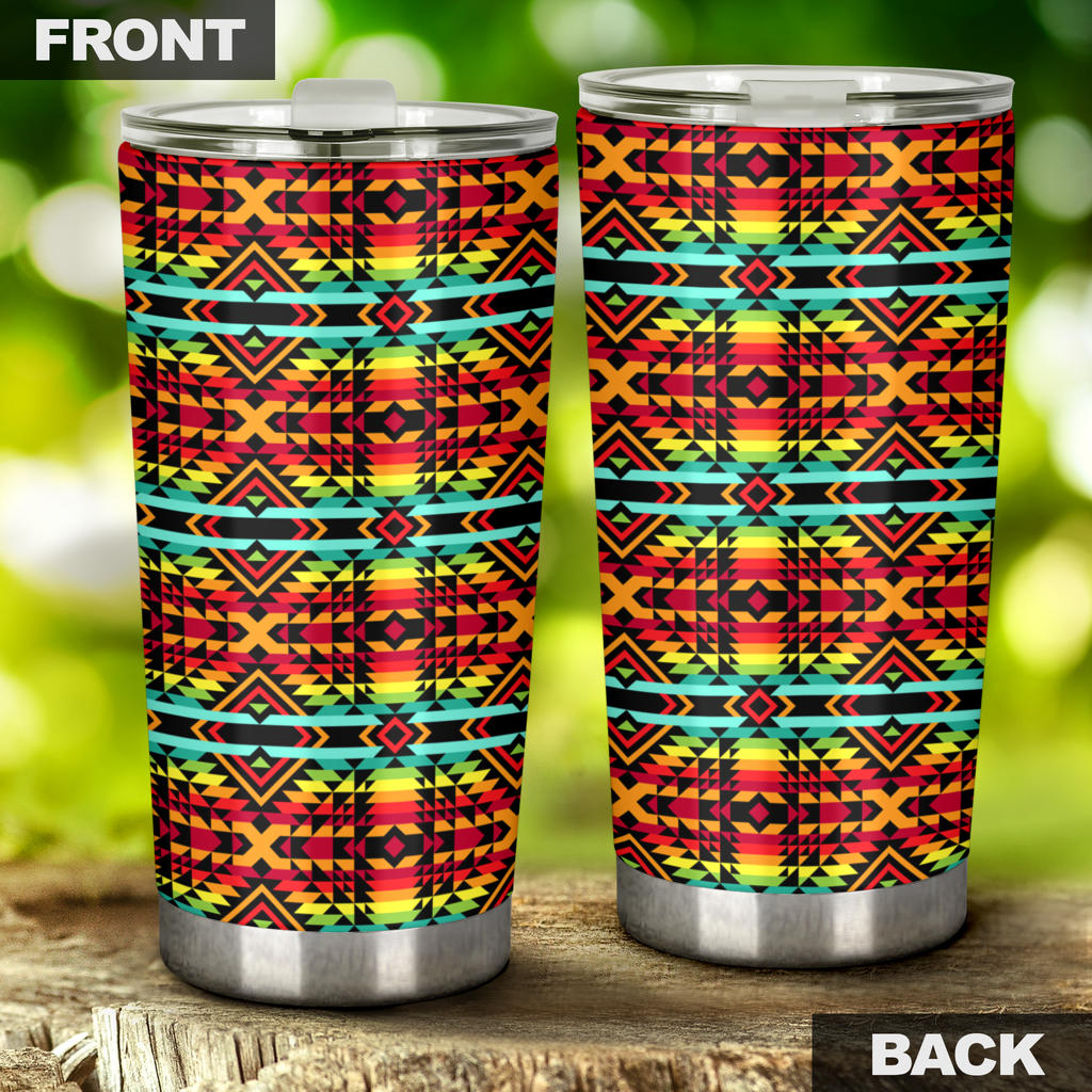 Kente Red Design African Print Tumbler
