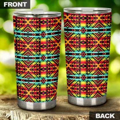 Kente Red Design African Print Tumbler