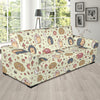 Hedgehog Cute Pattern Print Design 01 Sofa Slipcover