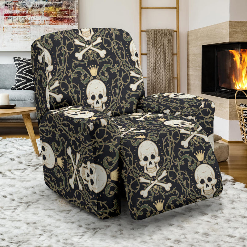 Skull King Print Design LKS307 Recliner Slipcover