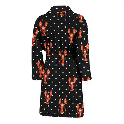 Lobster Print Design LKS401 Men Bathrobe