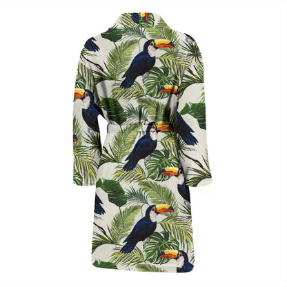 Toucan Print Design LKS308 Men Bathrobe