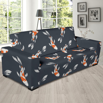 KOI Fish Pattern Print Design 04 Sofa Slipcover