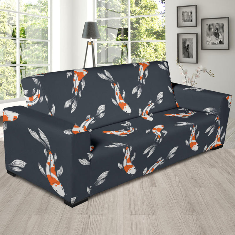 KOI Fish Pattern Print Design 04 Sofa Slipcover