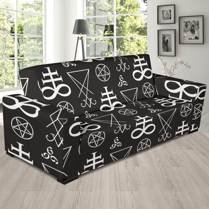 Pentagram Pattern Print Design A04 Sofa Slipcover