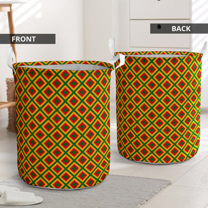Rasta Reggae Color Cross Laundry Basket