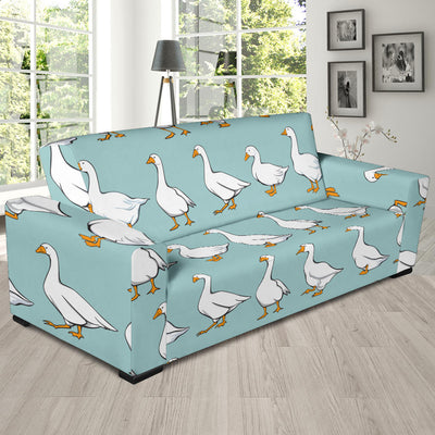 Goose Pattern Print Design 02 Sofa Slipcover