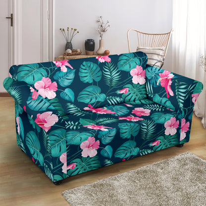 Summer Floral Print Design LKS301 Loveseat Couch Slipcover
