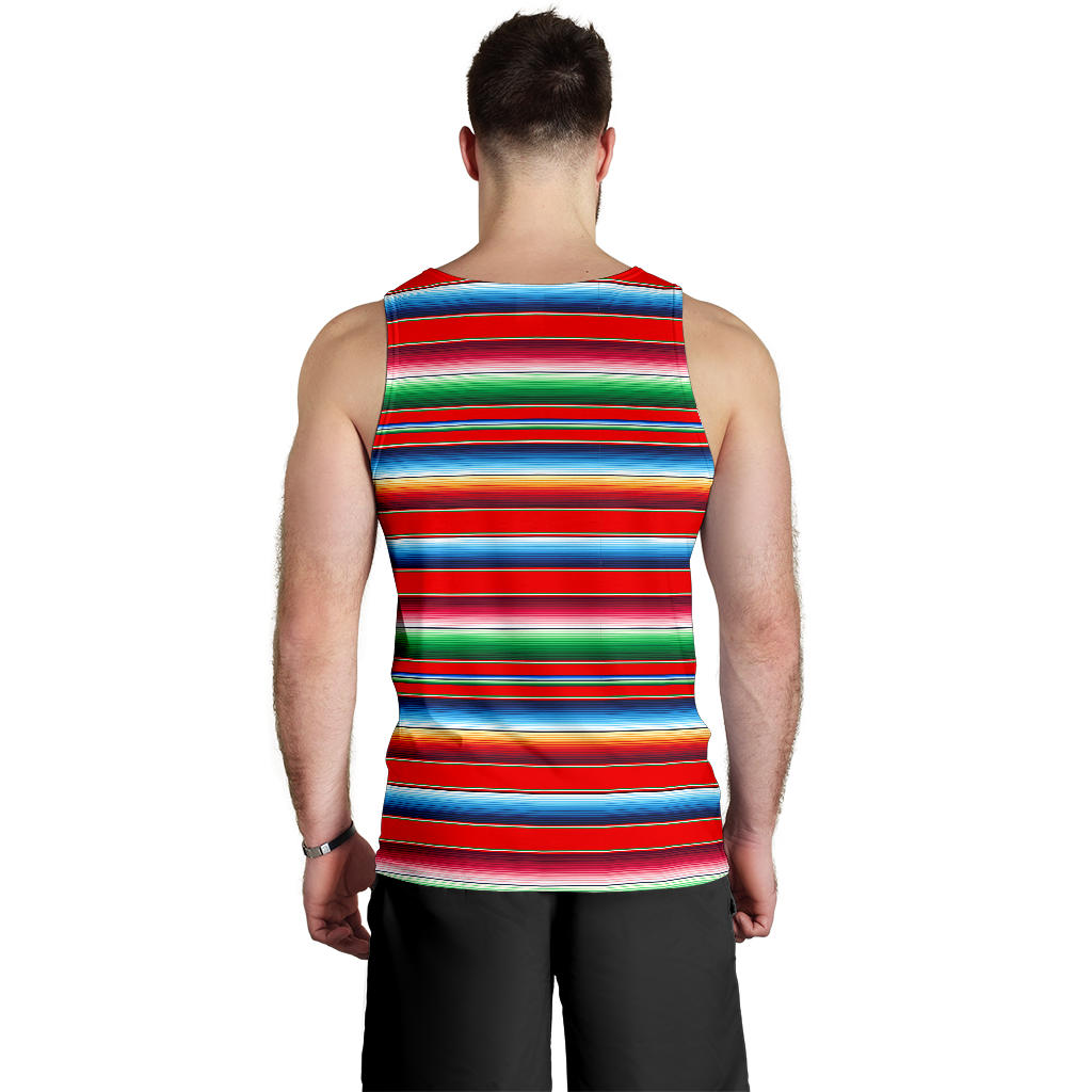 Serape Print Men Tank Top