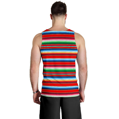 Serape Print Men Tank Top