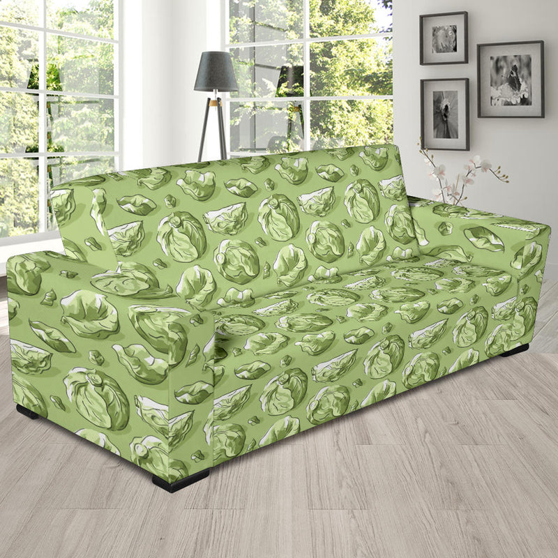 Brussels Sprouts Pattern Print Design 01 Sofa Slipcover