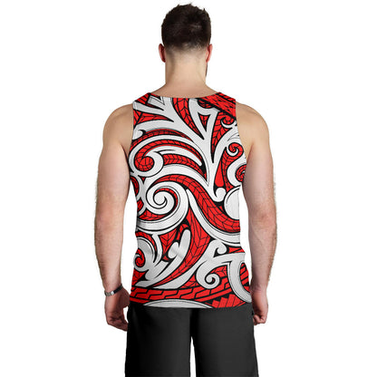 Maori Polynesian Themed Design Print Men Tank Top