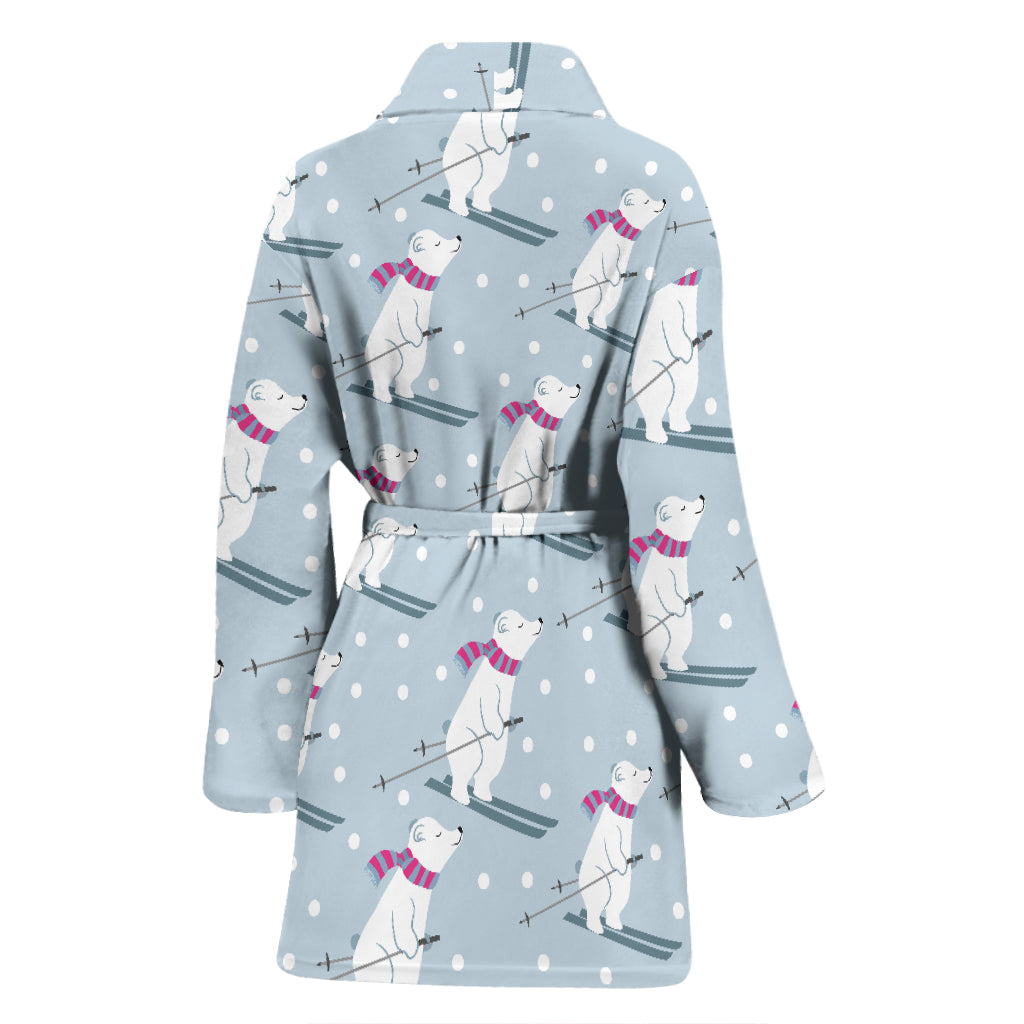 Ski Print Design LKS307 Women Bathrobe