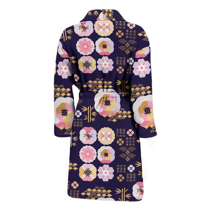 Sakura Japan Style Print Design LKS302 Men Bathrobe
