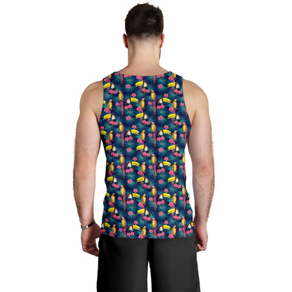 Toucan Parrot Design Men Tank Top