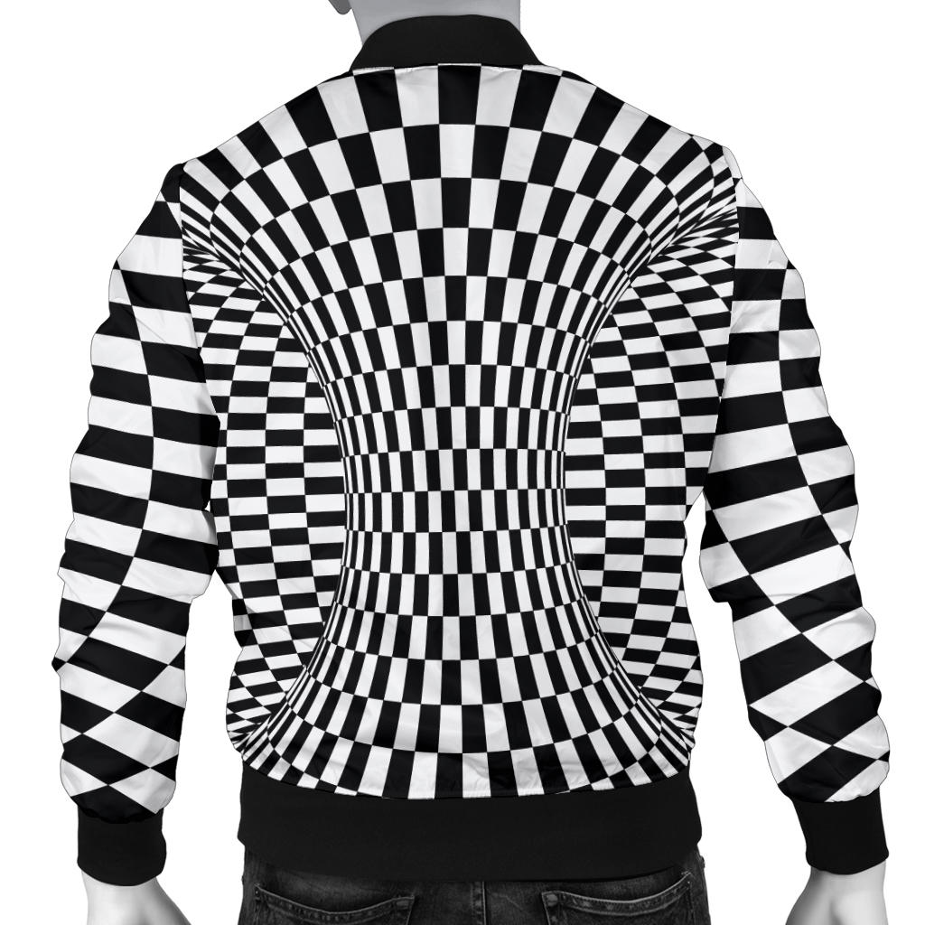 Optical illusion Projection Torus Men Bomber Jacket