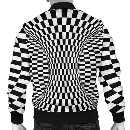 Optical illusion Projection Torus Men Bomber Jacket