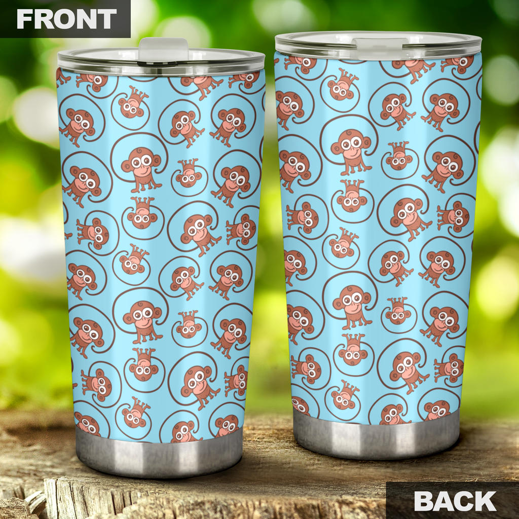 Monkey Cute Design Themed Print Tumbler