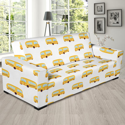 School Bus Print Design LKS306 Sofa Slipcover