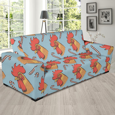 Rooster Pattern Print Design A05 Sofa Slipcover