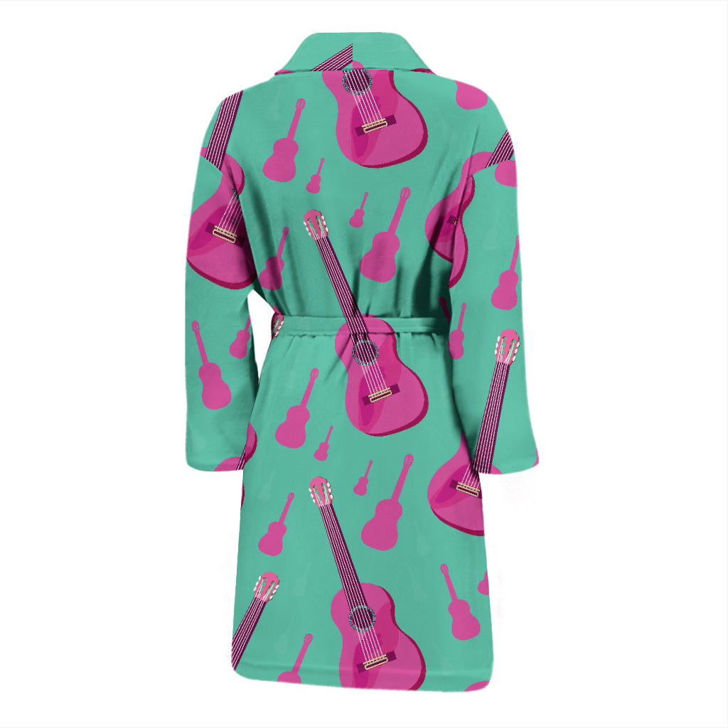 Acoustic Guitar Print Design LKS405 Men Bathrobe