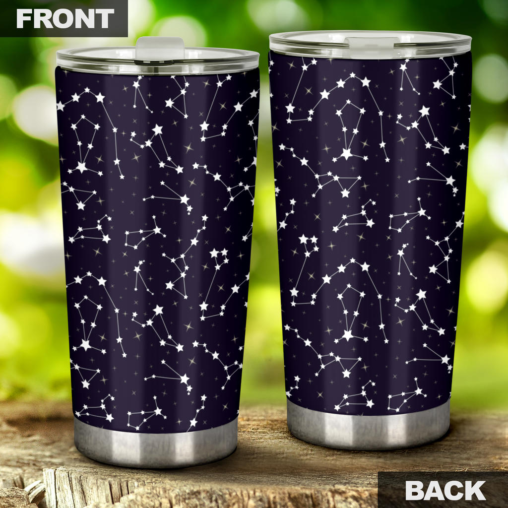 Zodiac Star Pattern Design Print Tumbler