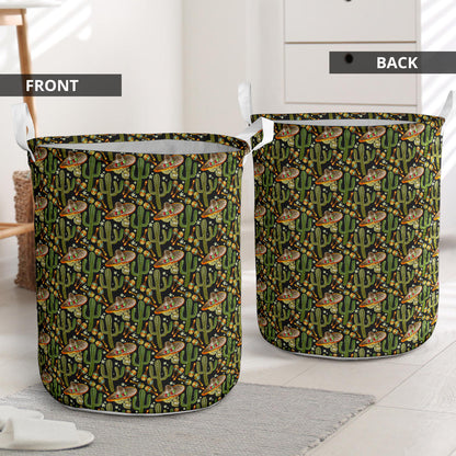 Western Style Print Laundry Basket