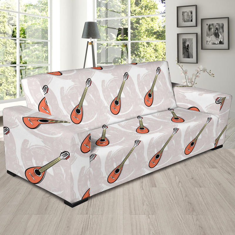 Mandolin Pattern Print Design 03 Sofa Slipcover