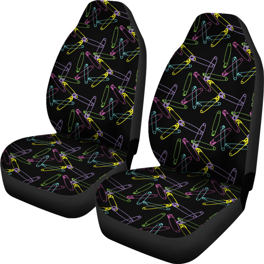 Safety Pin Print Design LKS304 Car Seat Covers