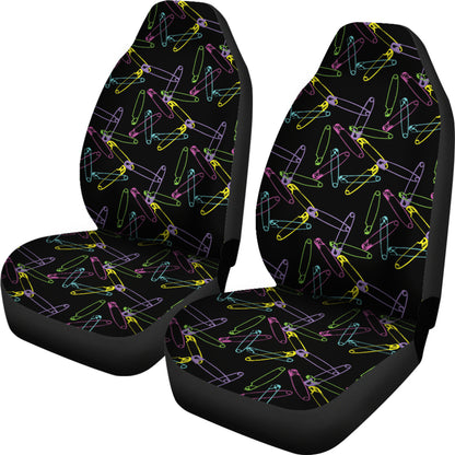 Safety Pin Print Design LKS304 Car Seat Covers