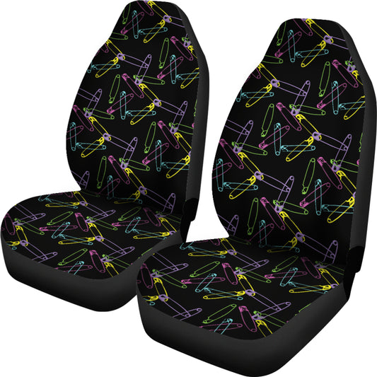 Safety Pin Print Design LKS304 Car Seat Covers