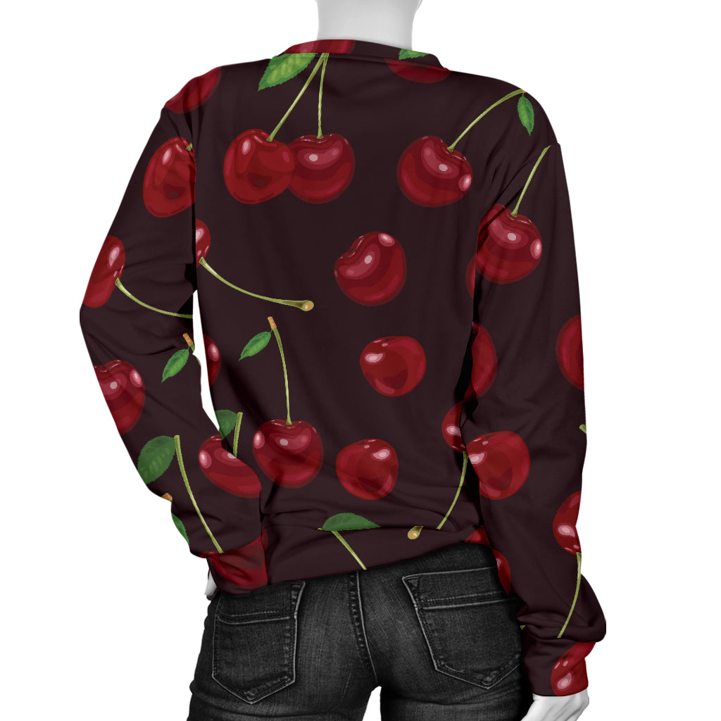 Cherry Fresh Pattern Women Long Sleeve Sweatshirt