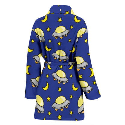 UFO Print Design LKS309 Women Bathrobe