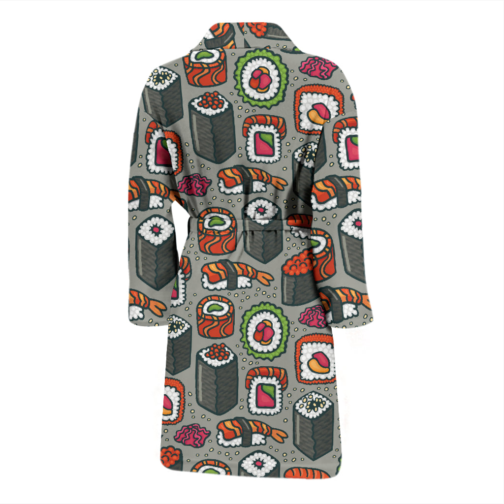 Sushi Print Design LKS301 Men Bathrobe