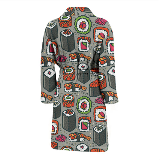 Sushi Print Design LKS301 Men Bathrobe