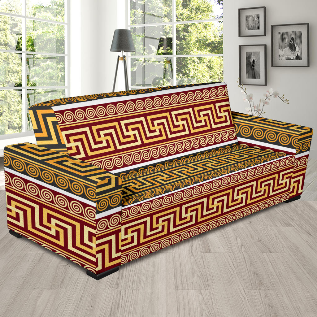 Ancient Greek Pattern Print Design LKS302 Sofa Slipcover