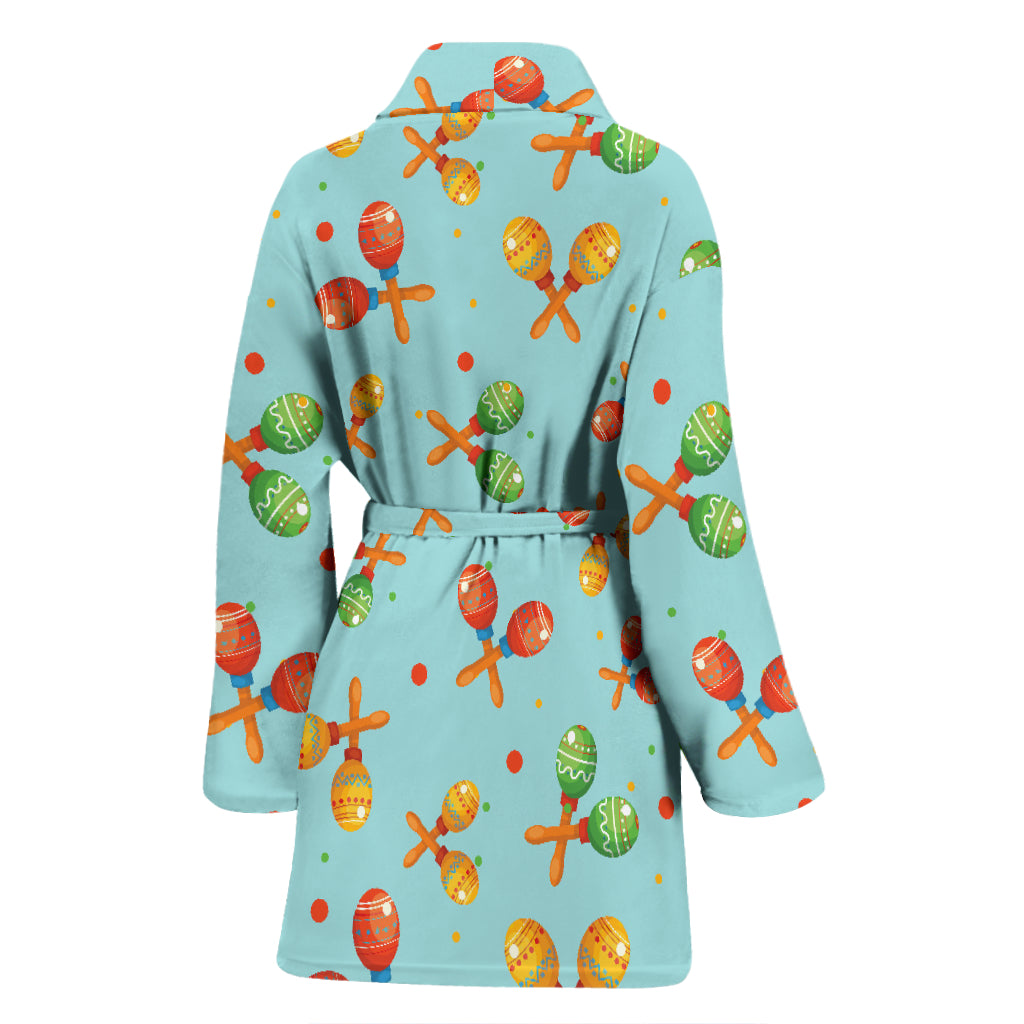 Maracas Print Design LKS402 Women Bathrobe