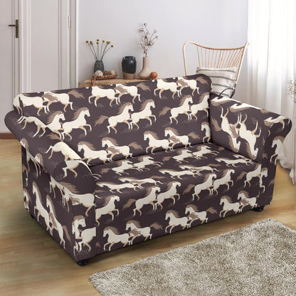 Horse Print Design LKS304 Loveseat Couch Slipcover