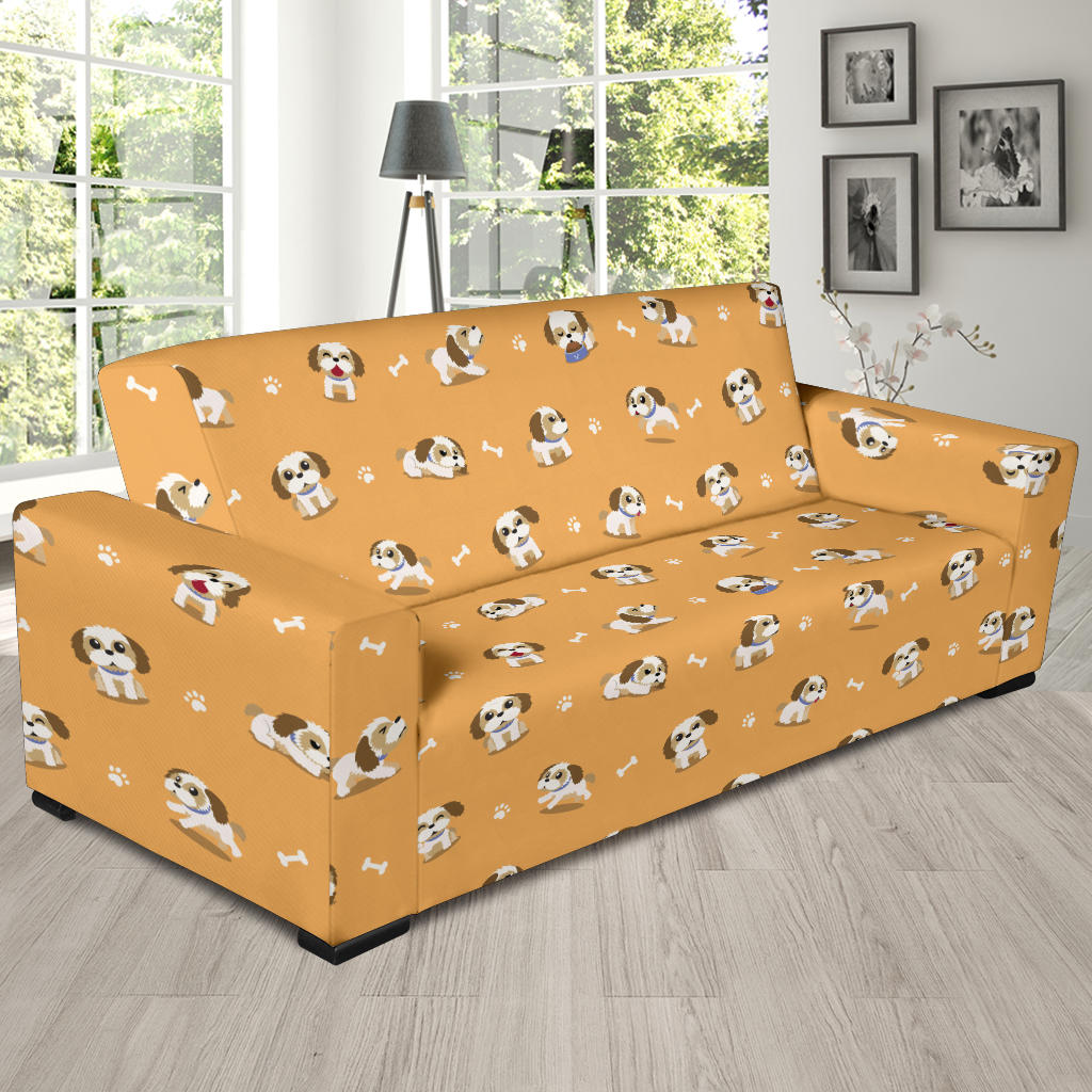 Shih Tzu Print Design LKS304 Sofa Slipcover