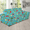 Cocktail Pattern Print Design 05 Sofa Slipcover